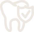 Brown animated tooth with checkmark representing preventive dentistry